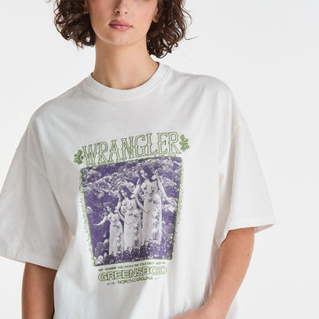 Wrangler Roses Forever Boxed Tee - Vintage White